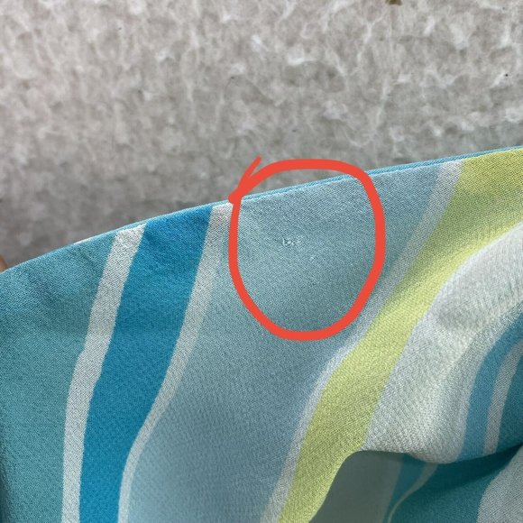 Y2K 2000s Express Blue Pattern Chiffon Mesh O-Ring Halter Midi Dress 2 S Small - Picture 5 of 11